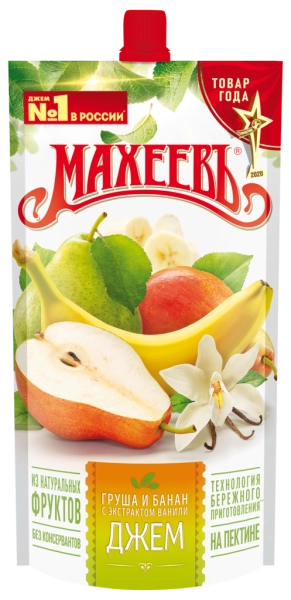Джем МАХЕЕВЪ Груша и банан с экстрактом ванили